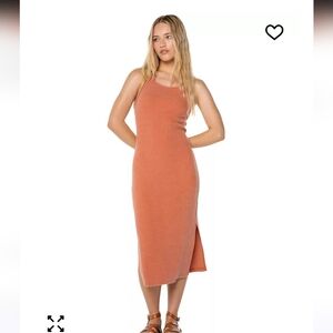 Roxy City Lights Sleeveless Midi Dress Large